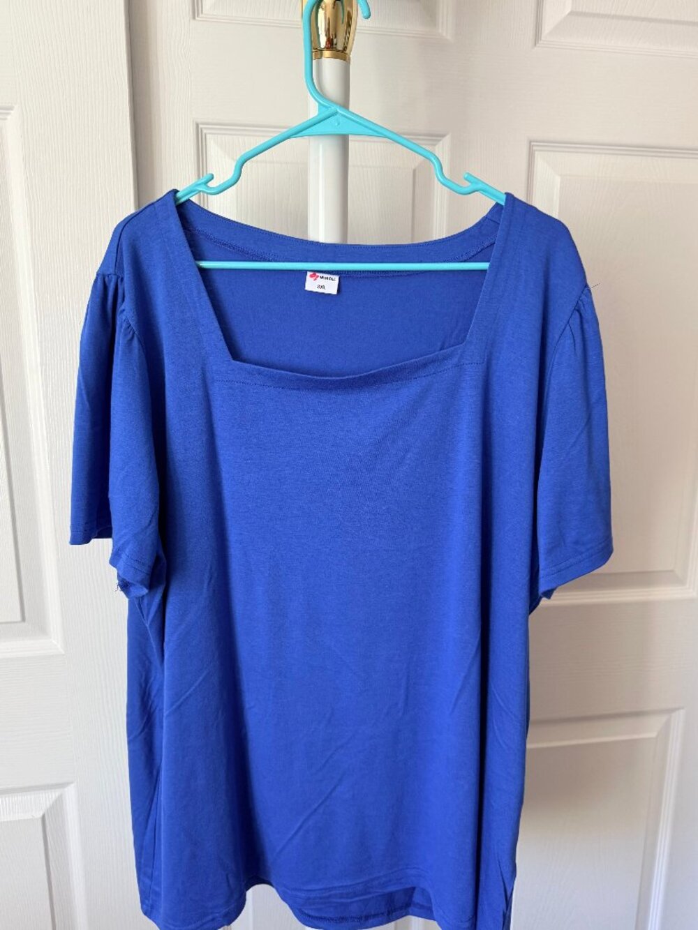 THree shirt Bundle WIHOLL Square Neck Shirt Lot of 3 Blue Gray Striped 3XL